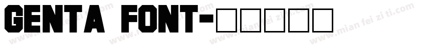 Genta Font字体转换